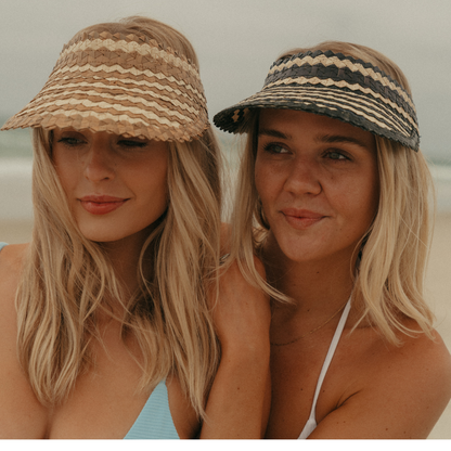 Stripe Woven Playa Visor