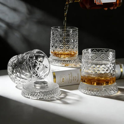 üéÅüî•Luxury 360¬∞ Spinning Crystal Glass