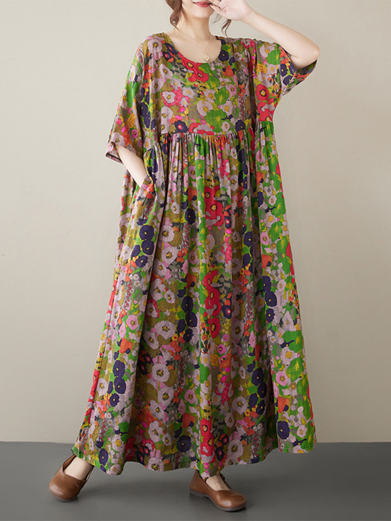 Loose Summer Floral Smock Dress for Women | Eva Trends