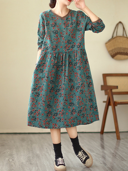 Chic & Breezy Women's Floral Smock Dress for summer | Eva Trends