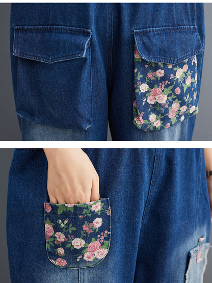 Casual Embroidered Overalls - Loose Comfort Fit | Eva Trends