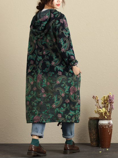 Comfy Women's Hooded Print Cardigan | Eva Trends