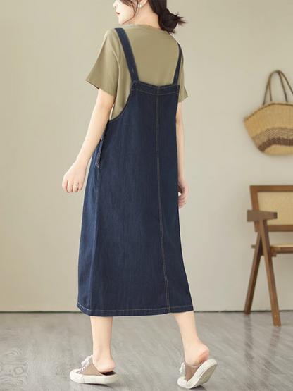 Versatile Chic Women's Overall Dress | Eva Trends