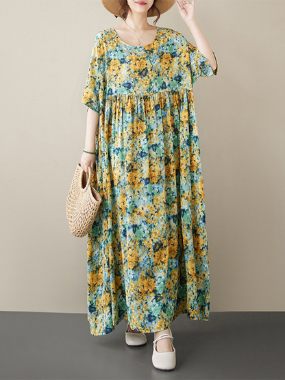 Chic & Flowy Women's Boho Summer Smock Dress | Eva Trends