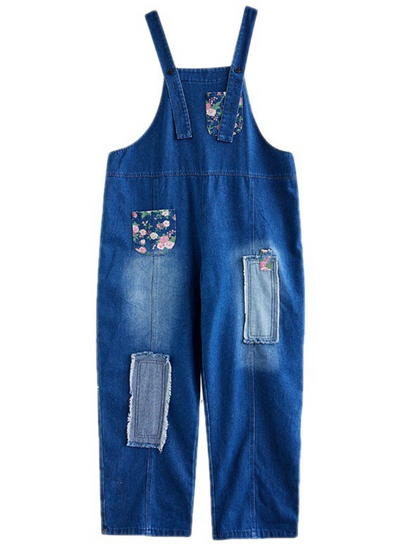 Casual Embroidered Overalls - Loose Comfort Fit | Eva Trends