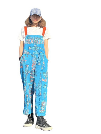 Soft & Casual Women's High-Waist Denim Dungarees | Eva Trends
