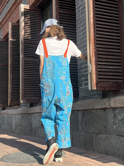 Soft & Casual Women's High-Waist Denim Dungarees | Eva Trends