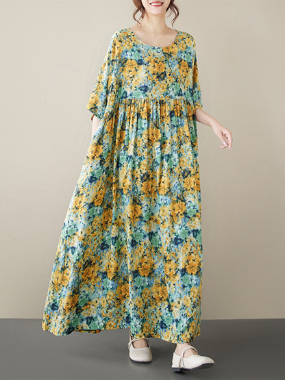 Chic & Flowy Women's Boho Summer Smock Dress | Eva Trends