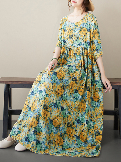 Chic & Flowy Women's Boho Summer Smock Dress | Eva Trends