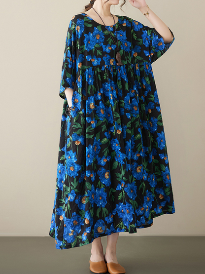 Day Dreaming Women's Cotton Smock Dress