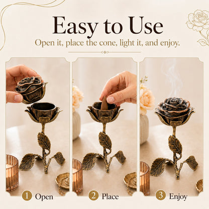 üåπVintage Rose Incense Burner