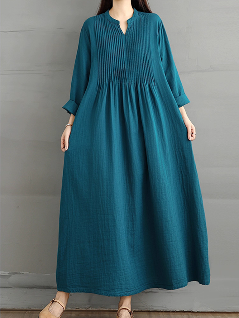 Women's Elegant Smock Dress with Side Pockets | Eva Trends
