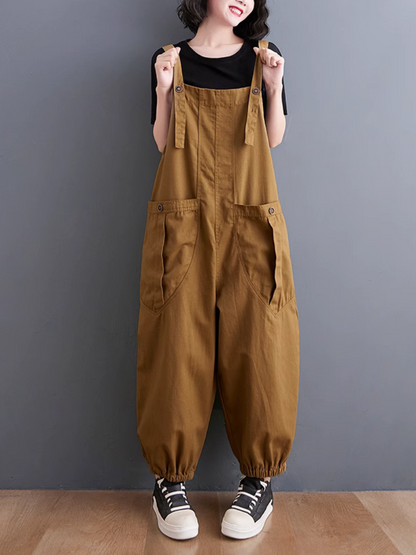 Solid Color Overalls - Comfy Everyday Fit | Eva Trends