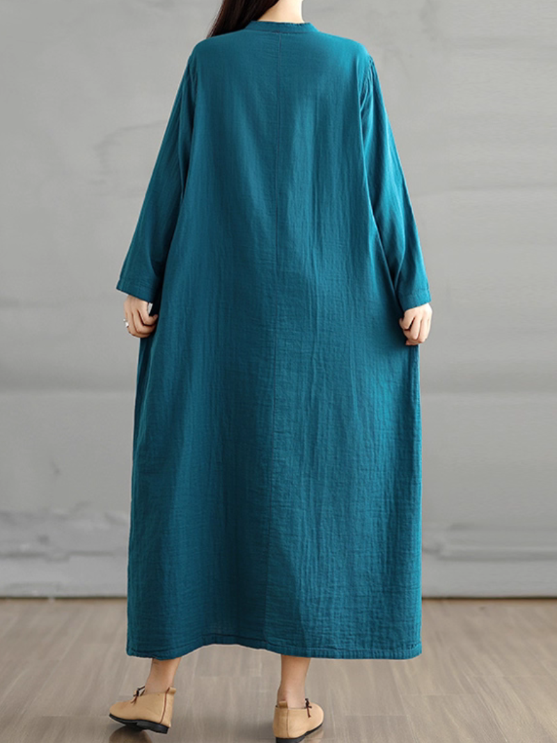 Women's Elegant Smock Dress with Side Pockets | Eva Trends