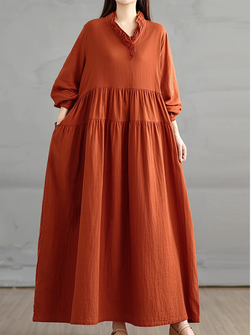 Breezy Women's Casual Loose Fit Smock Dress with Pockets | Eva Trends