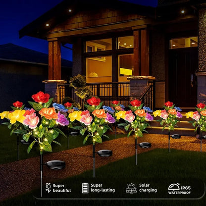 üéÅüî•‚òÄÔ∏è2026 NEW Solar Simulated Garden Lights,upgraded solar panels, IP44 dustproof and waterproof