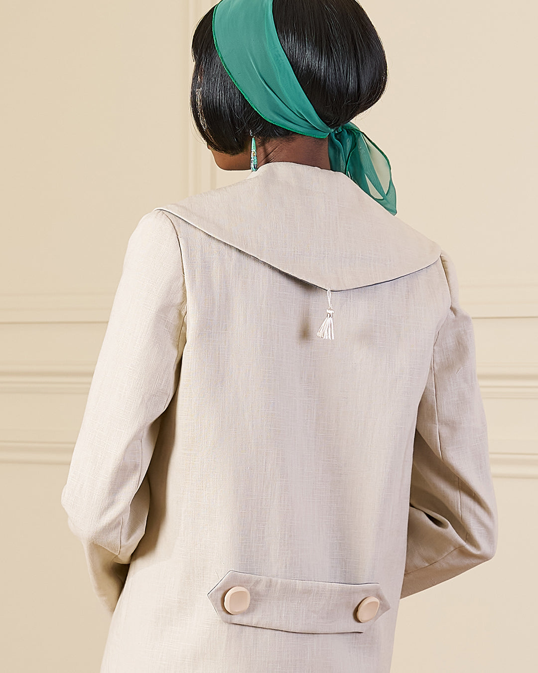 1920s Mildred Coat in Ecru