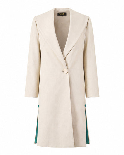 1920s Mildred Coat in Ecru