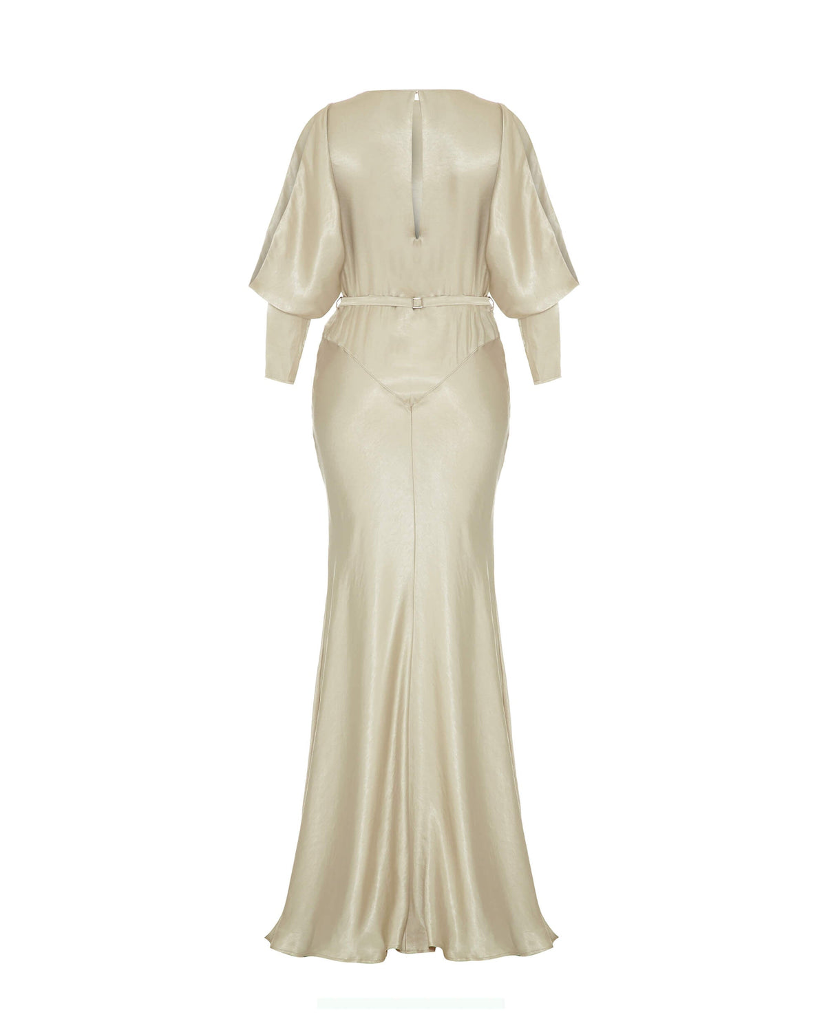 1930s Siren Evening Gown - Oyster Satin