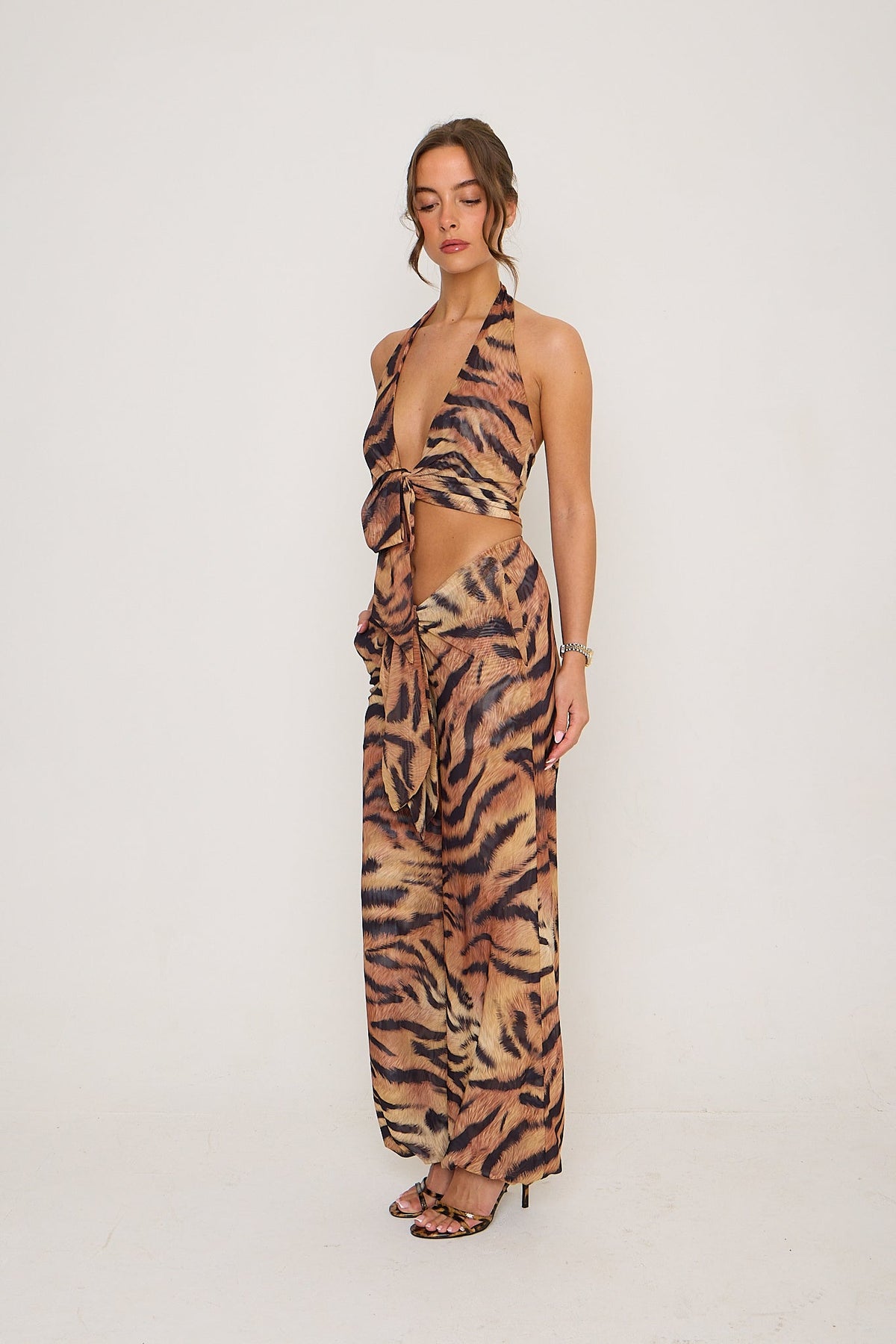 Kasey Mesh Trousers | Tiger