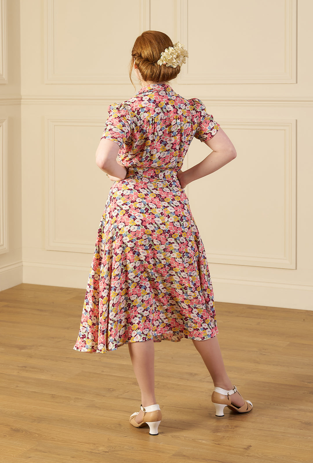 1940s Shirt-Waister Dress - Spring Parade