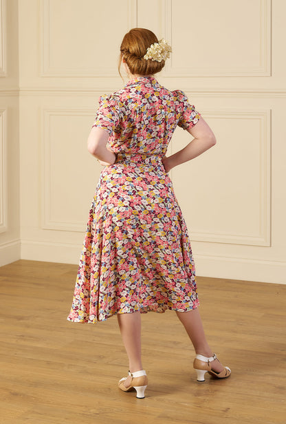 1940s Shirt-Waister Dress - Spring Parade