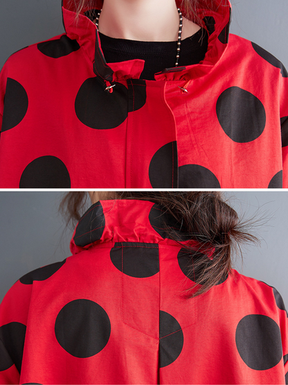 Women's Spring and Autumn Loose Single-Layer Coat With Pocket