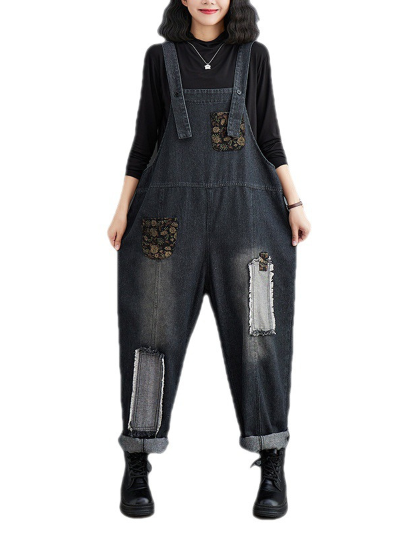 Embroiderd Overalls - Relaxed Styish Fit | Eva Trends