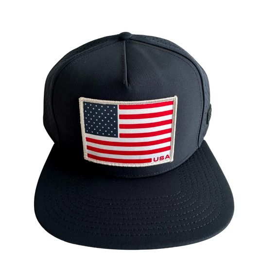 American Flag USA Mesh Tech Trucker