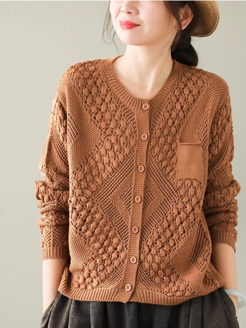 Women's Comfortable Daily Wear Crew Neck Loose Sweater