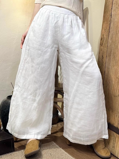 Women's Summer Lightweight & Elastic Waist Double Layer Loose Bottom