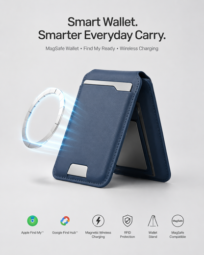 üî•Smart MagSafe Wallet Made of Genuine Nappa Leathe