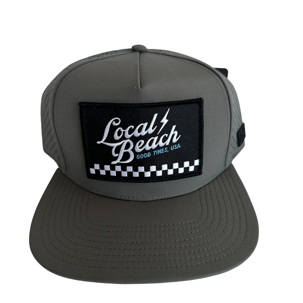 Local Beach Check Mesh Tech Trucker
