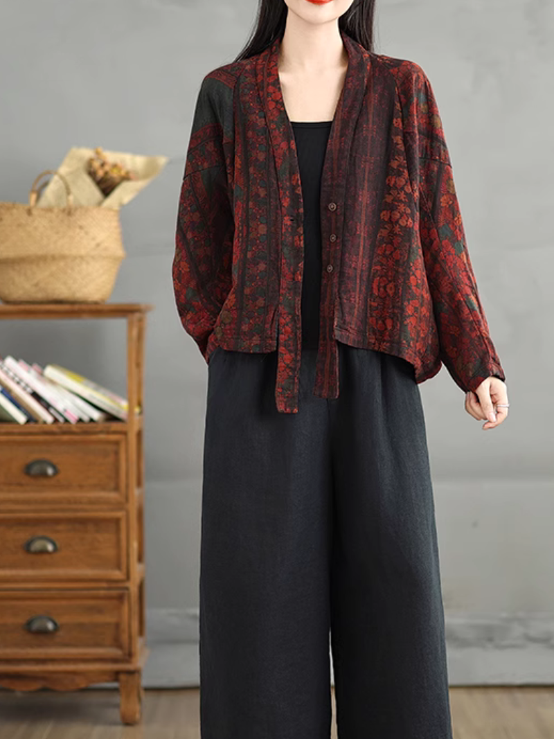 Chic Women's Printed Baggy Summer Top | Eva Trends