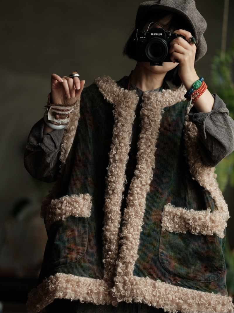 Graceful Drape Effortless  Women's Loose-Fit Coat