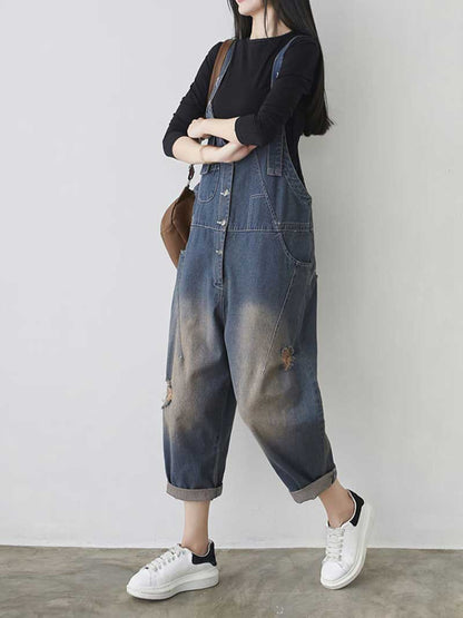 Denim Ripprd Overalls for Women - Stylish & Comfy | Eva Trends