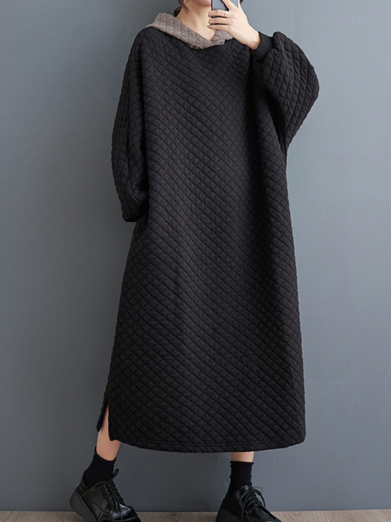 Stylish Women's A Line Hooded Dress | Eva Trends