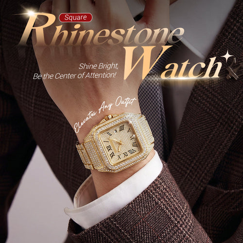‚ú®Luxury Square Rhinestone Watch ‚Äì Elegant Sparkle for Every Occasion‚ú®