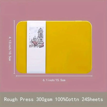 üé®Professional Watercolor Postcards ‚Äì 300gsm Pure Cotton Paper (24-Pack)