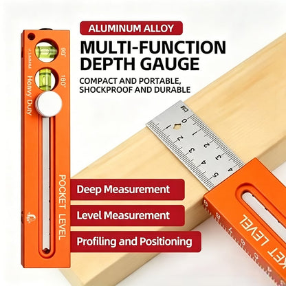 üìèMultifunctional Marking Level Ruler