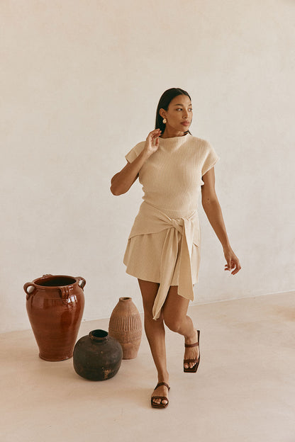 Lovina Dress - Beige