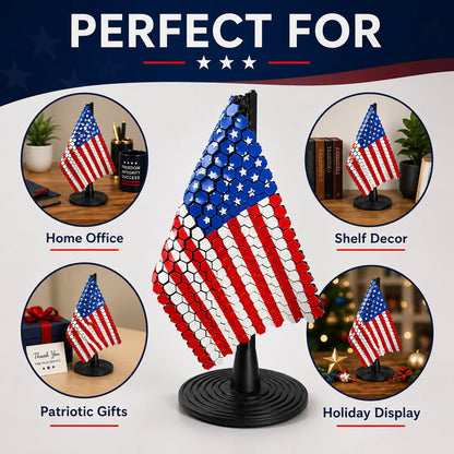Flag Chain Mail Patriotic Desk Decor