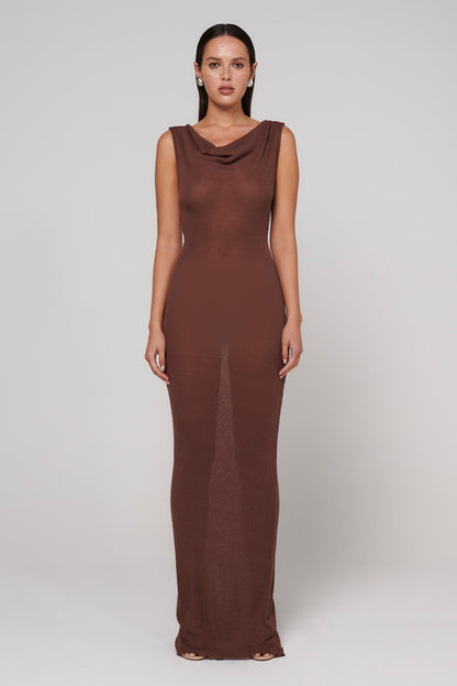 Kyra Maxi Dress - Bark