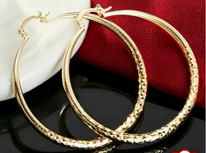 üéâBUY 1 GET 1 FREEüéÅDiamond-Cut Hoop Earrings for Women ‚Äì Elegant, Sparkling üíé