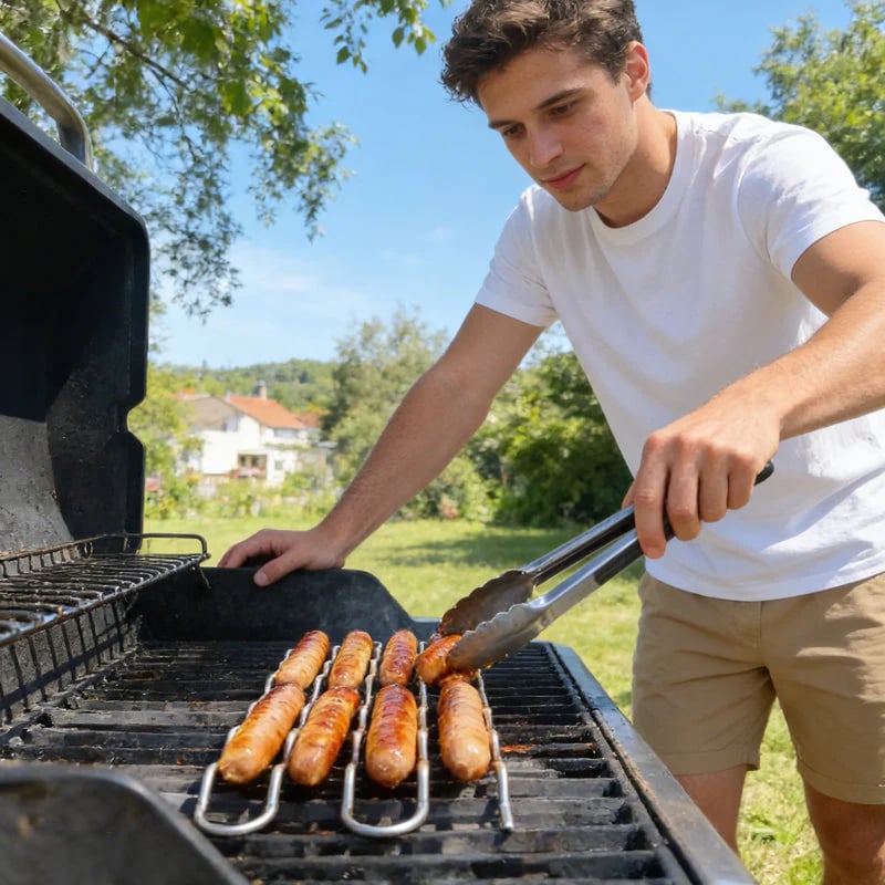 Dailyardtool¬Æ Grill Master Essential] BBQ Sausage Roller Rack