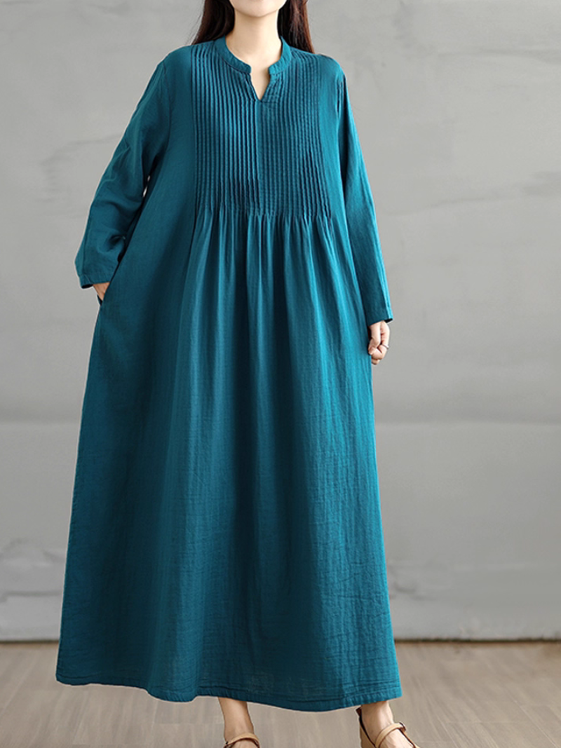 Women's Elegant Smock Dress with Side Pockets | Eva Trends