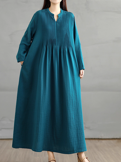 Women's Elegant Smock Dress with Side Pockets | Eva Trends