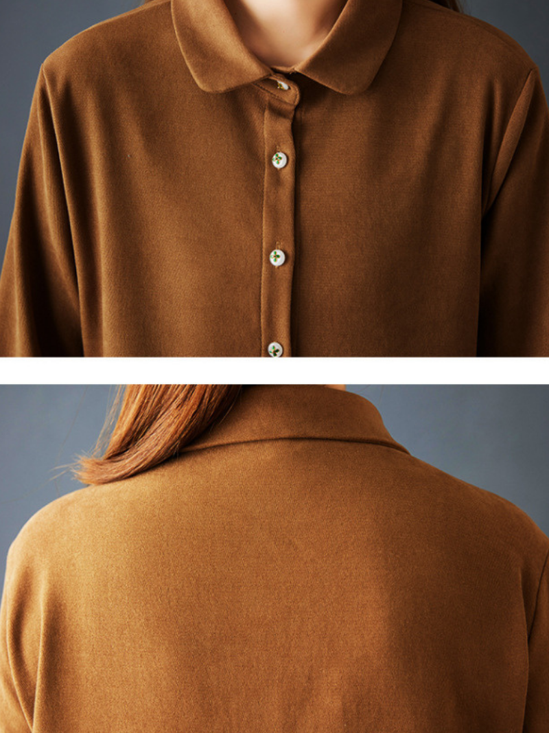 Versatie A-Line Shirt Midi Dress for Women | Eva Trends