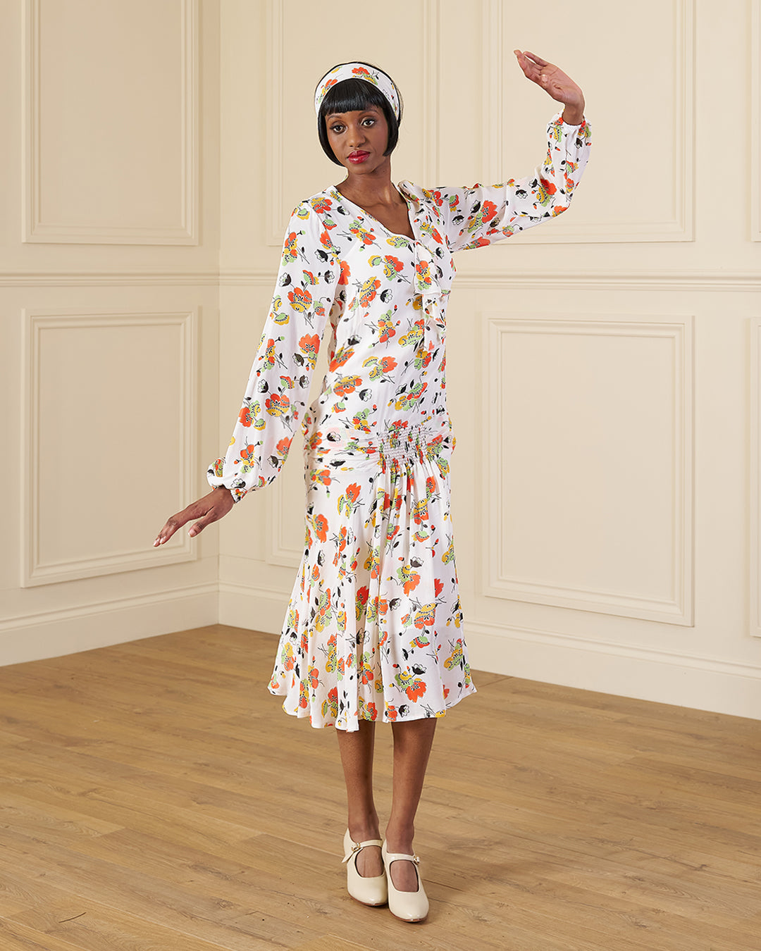 1920s Constance Dress - Golden Haze