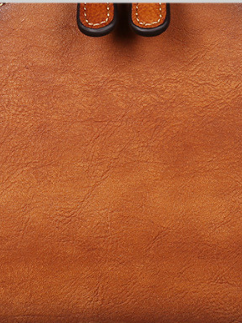 Elegant Ethnic Leather Round Bag | Eva Trends